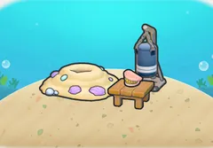 Biteable punching bag habitat in Pokopia