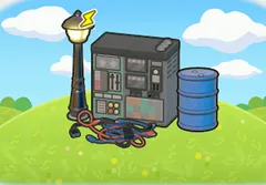 Factory storage habitat in Pokopia