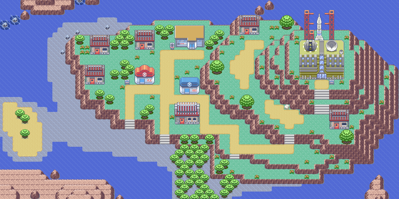 Mossdeep City map