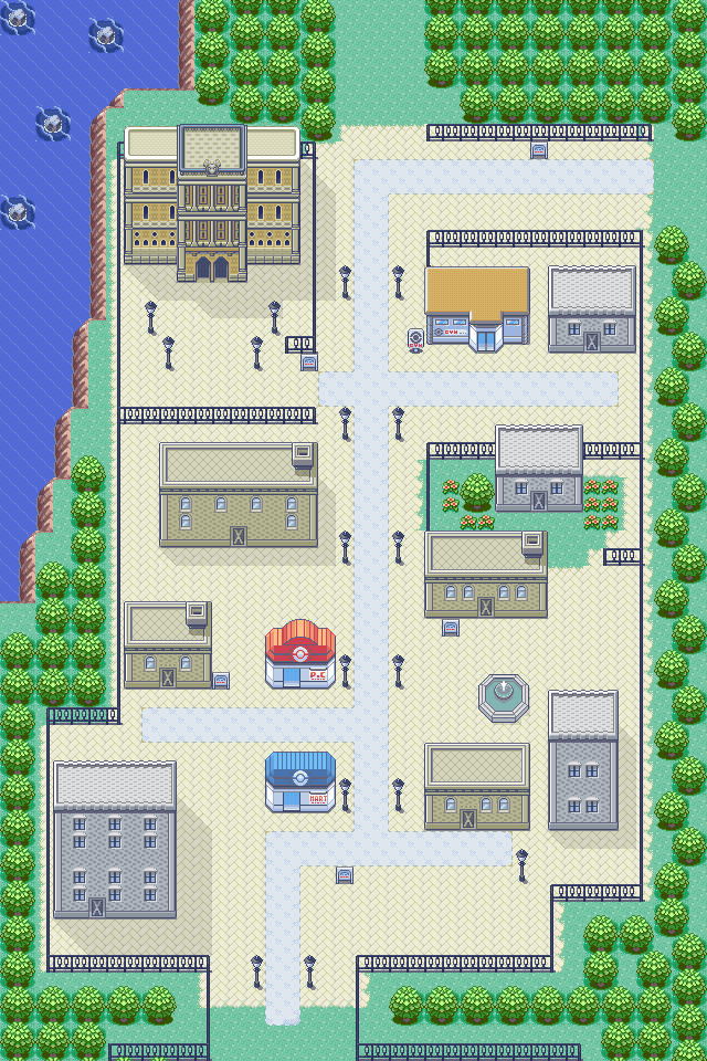 Rustboro City map