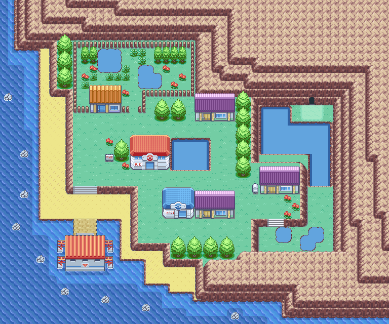 Four Island map