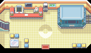 PokemonCenter 1F map